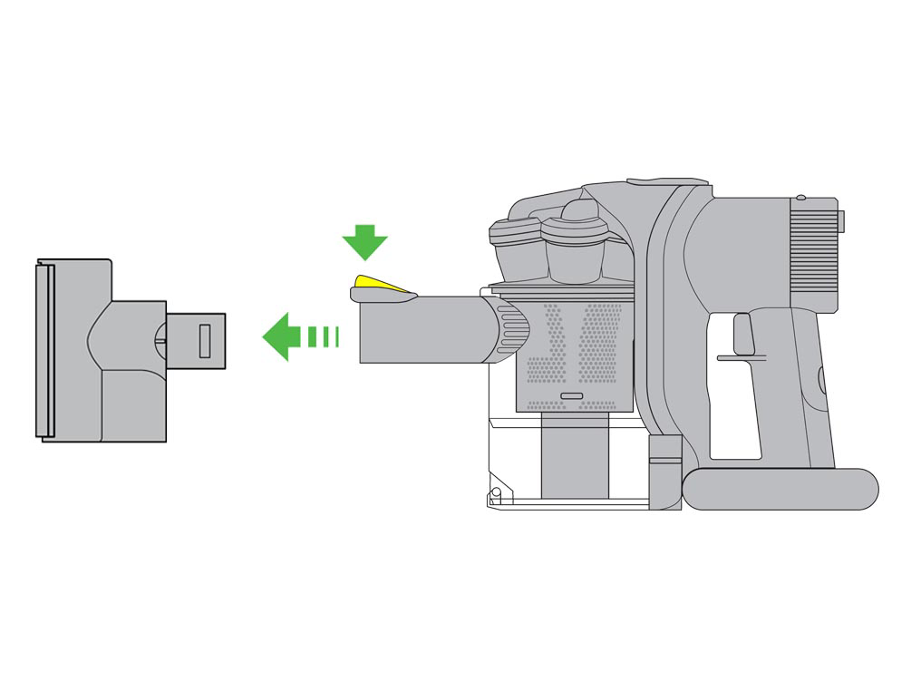 Image montrant comment retirer la tête motorisée de votre machine.